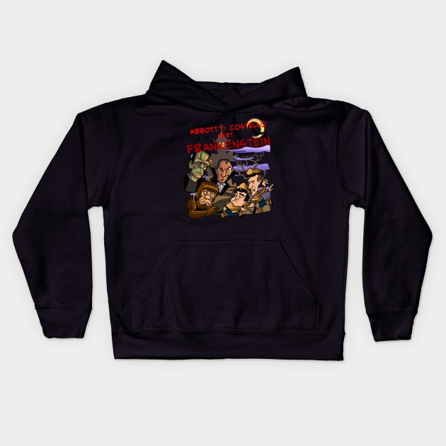 Abbott & Costello Meet Frankenstein Kids Hoodie by copacoba